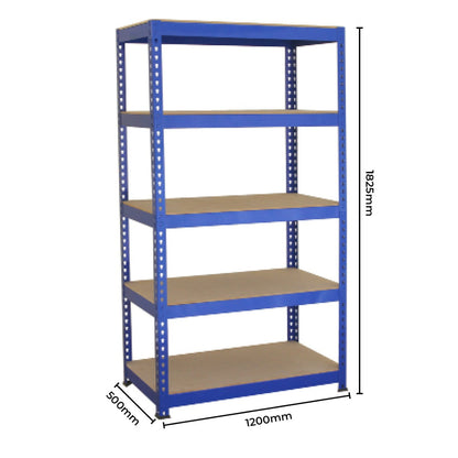 10 x T-RAX Blue Metal Racking Units 120cm x 45cm x 180cm