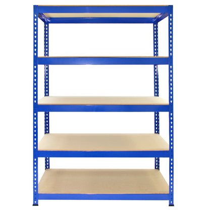 2 x T-RAX Blue Metal Racking Units 75cm x 150cm x 30cm with Free Bay Connectors