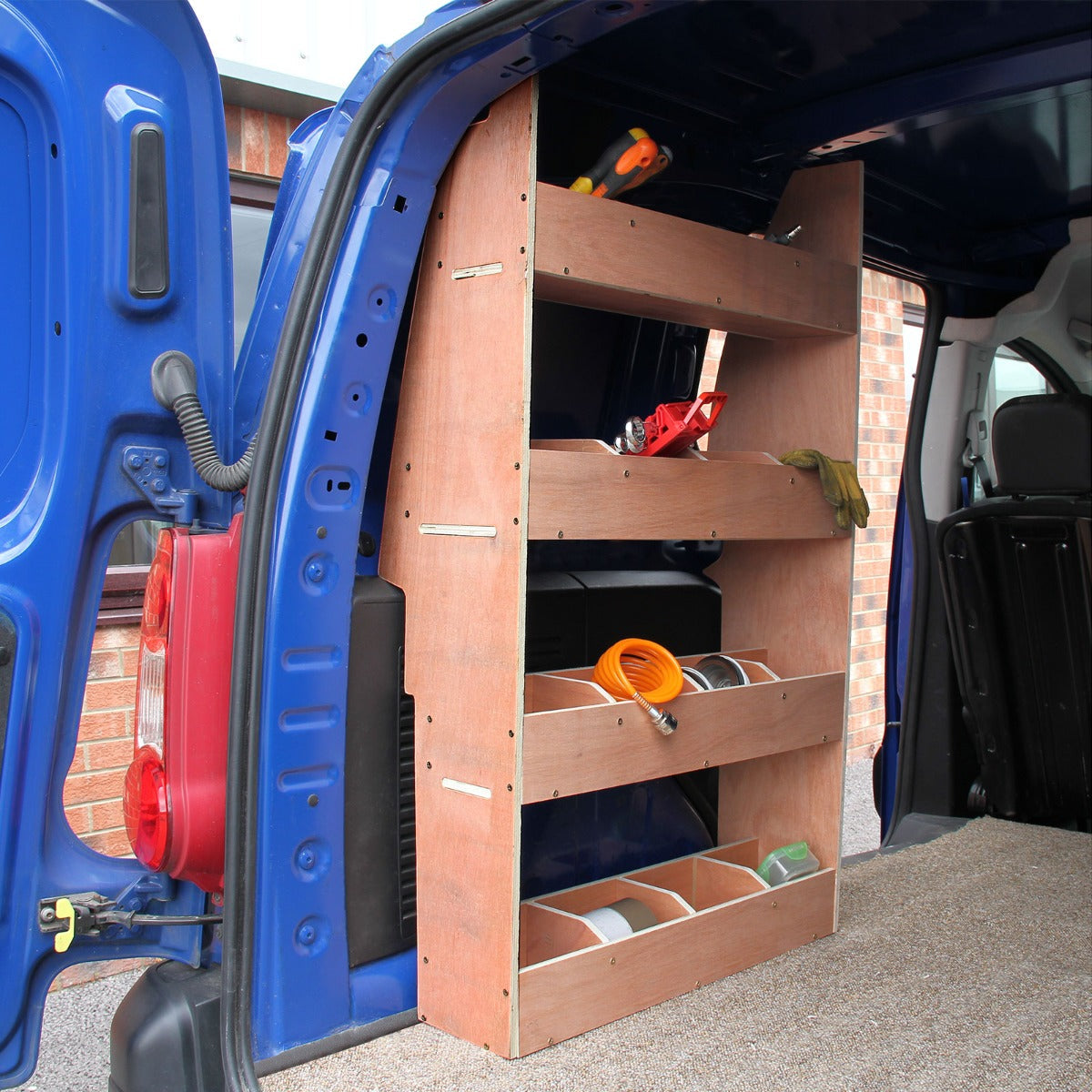 11sqm Black Van Lining & Citroen Berlingo Racking Unit