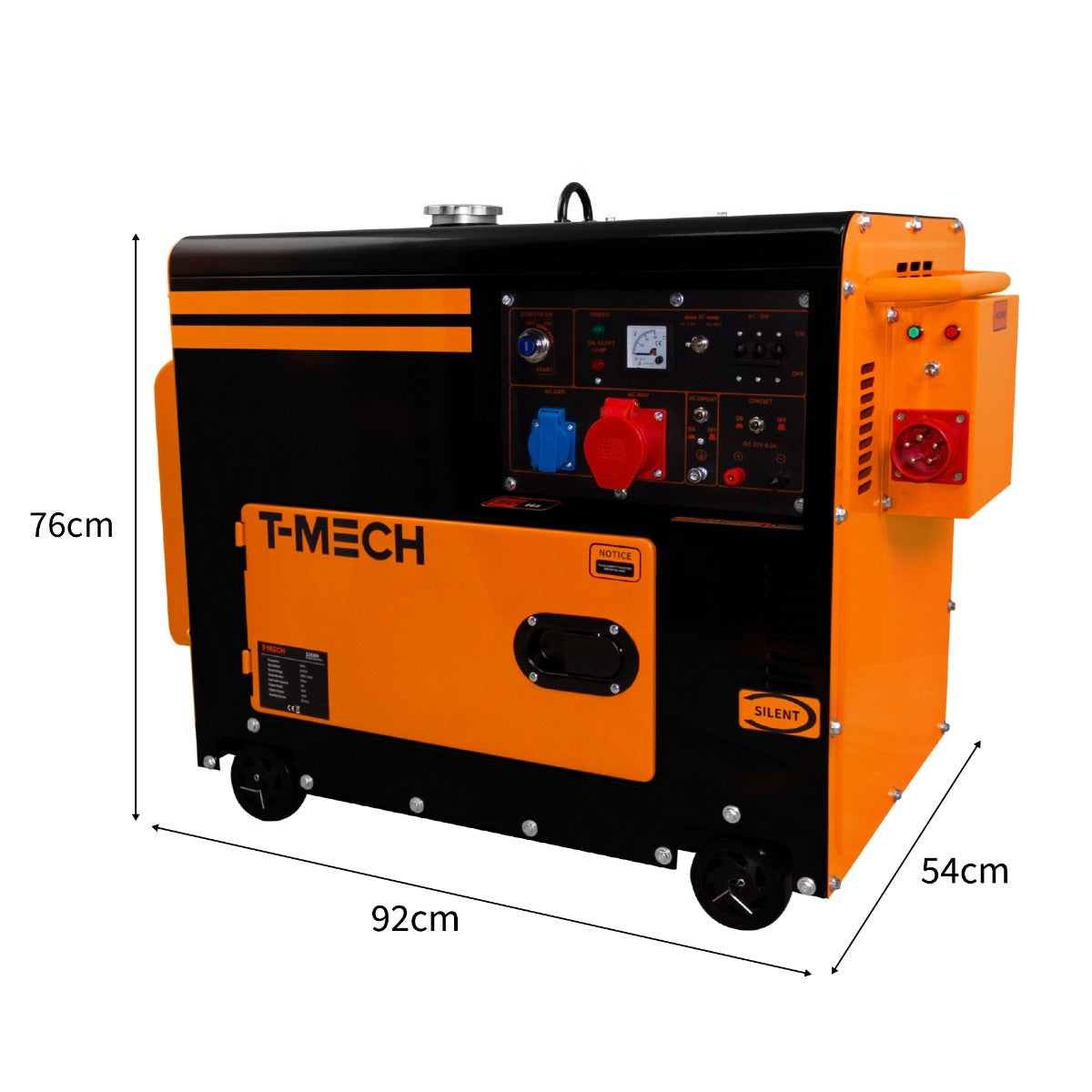 T-Mech Portable Silent Diesel Generator Three Phase 400V