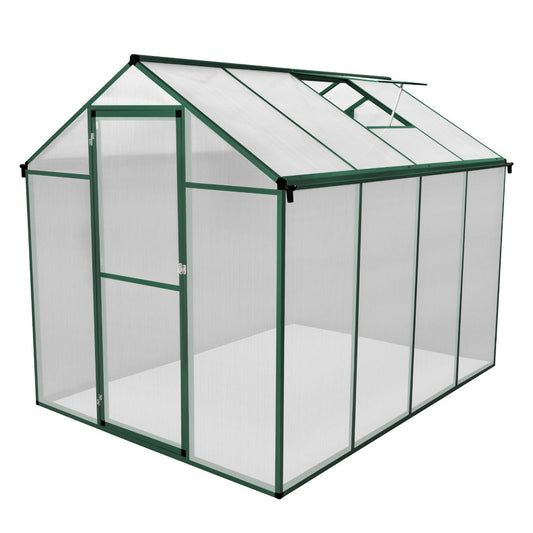 Polycarbonate Greenhouse 6ft x 8ft – Green