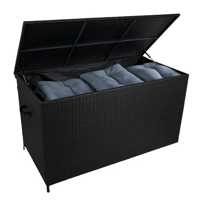 Rattan Cushion Storage Box - Black