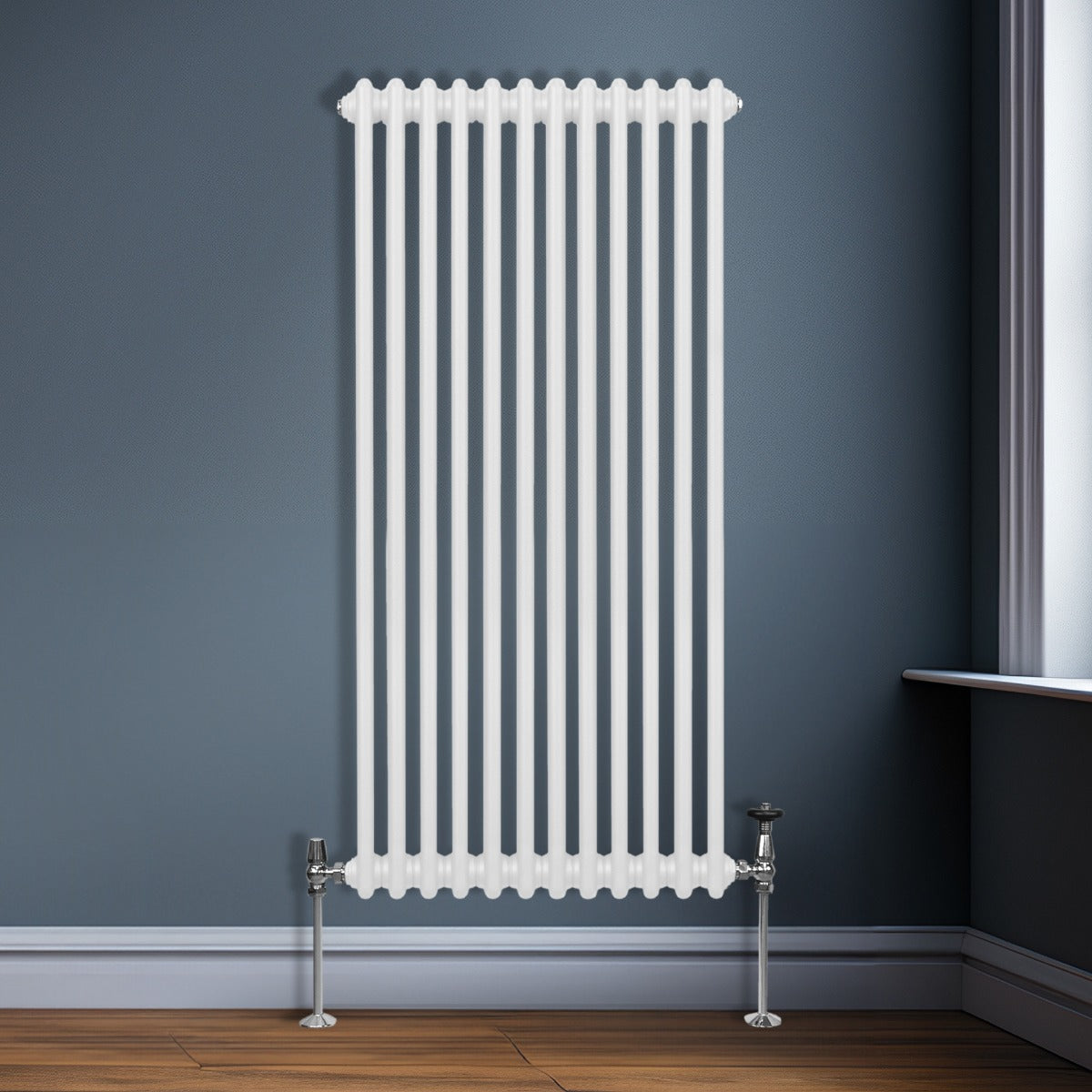 Traditional 2 Column Radiator - 1500 x 562mm - White