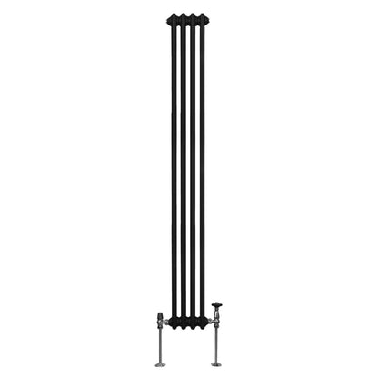 Traditional 2 Column Radiator - 1800 x 202mm - Black