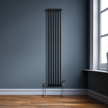 Traditional 2 Column Radiator - 1800 x 292mm - Black