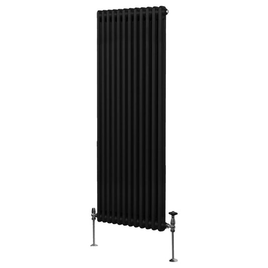 Traditional 2 Column Radiator - 1800 x 562mm - Black