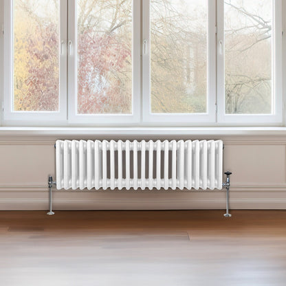 Traditional 3 Column Radiator - 300 x 1192mm - White