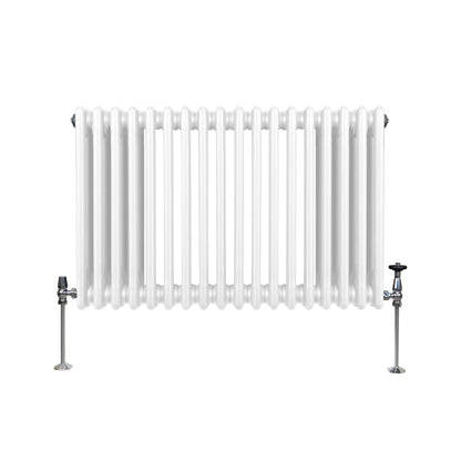 Traditional 3 Column Radiator - 600 x 832mm - White