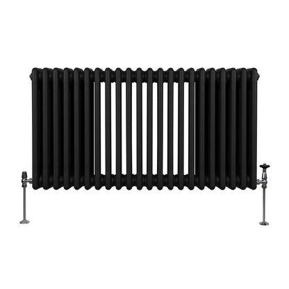 Traditional 3 Column Radiator - 600 x 1012mm - Black