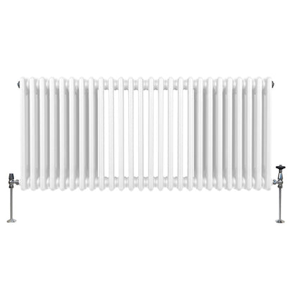 Traditional 3 Column Radiator - 600 x 1192mm - White