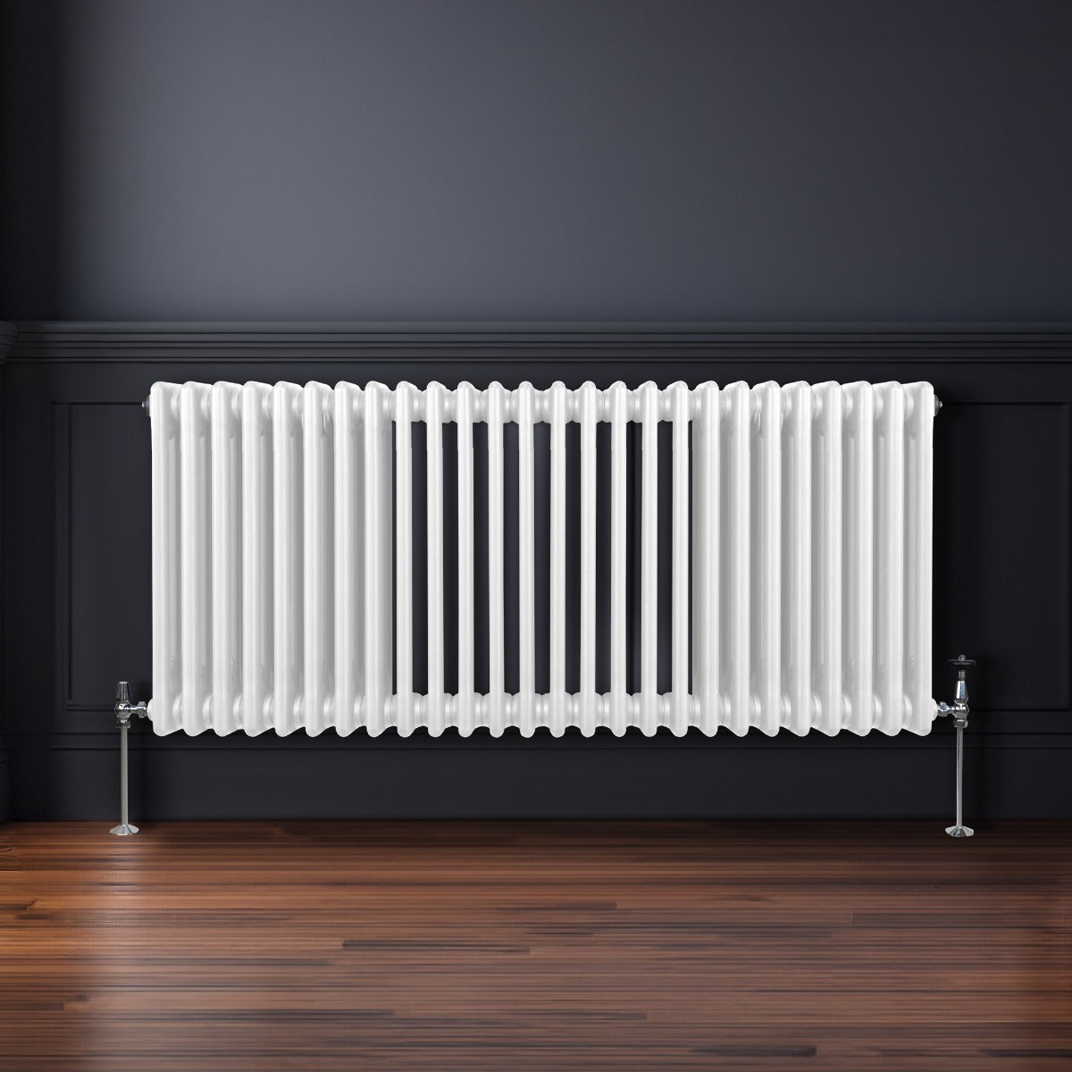 Traditional 3 Column Radiator - 600 x 1192mm - White