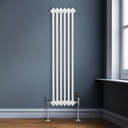 Traditional 3 Column Radiator - 1500 x 292mm - White