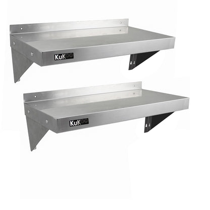 2 x KuKoo Stainless Steel Shelves 900mm x 300mm