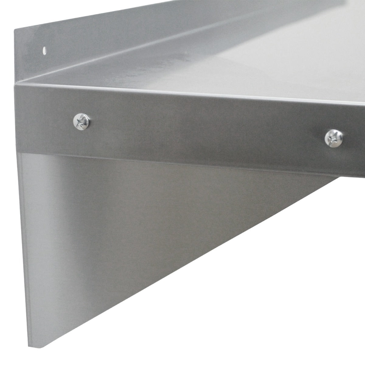 6ft Stainless Steel Catering Bench & 2 x Wall Mounted Shelves