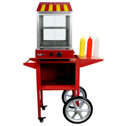 KuKoo Commercial Hot Dog Steamer & Cart