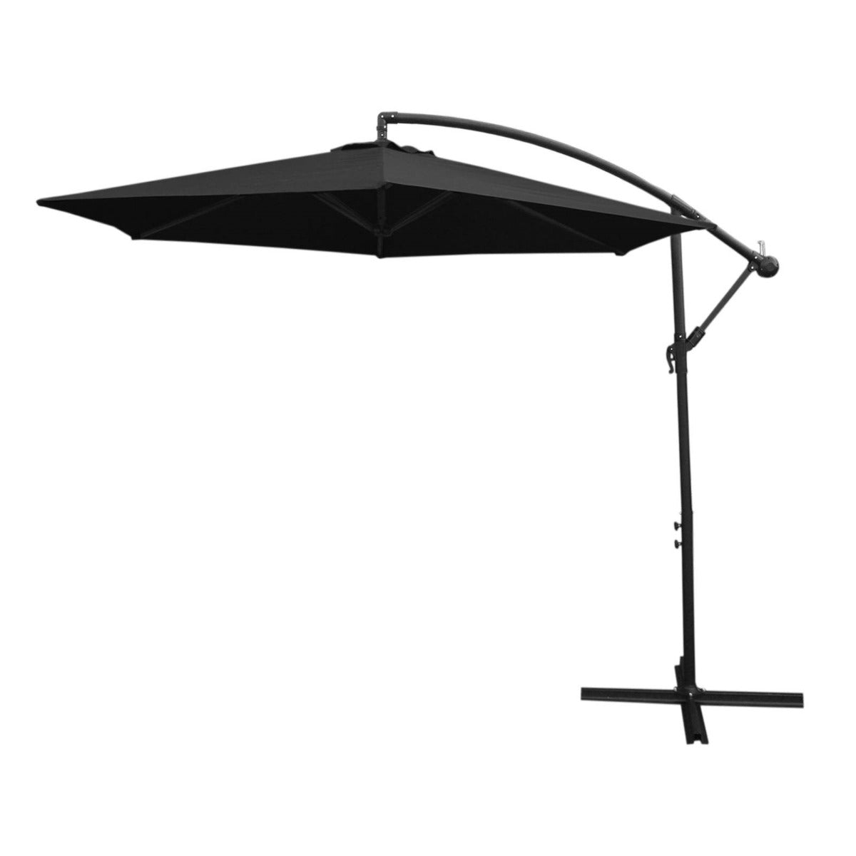 Black Cantilever Parasol & Fan Base