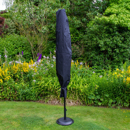 Black 2.7m LED Tilt Parasol