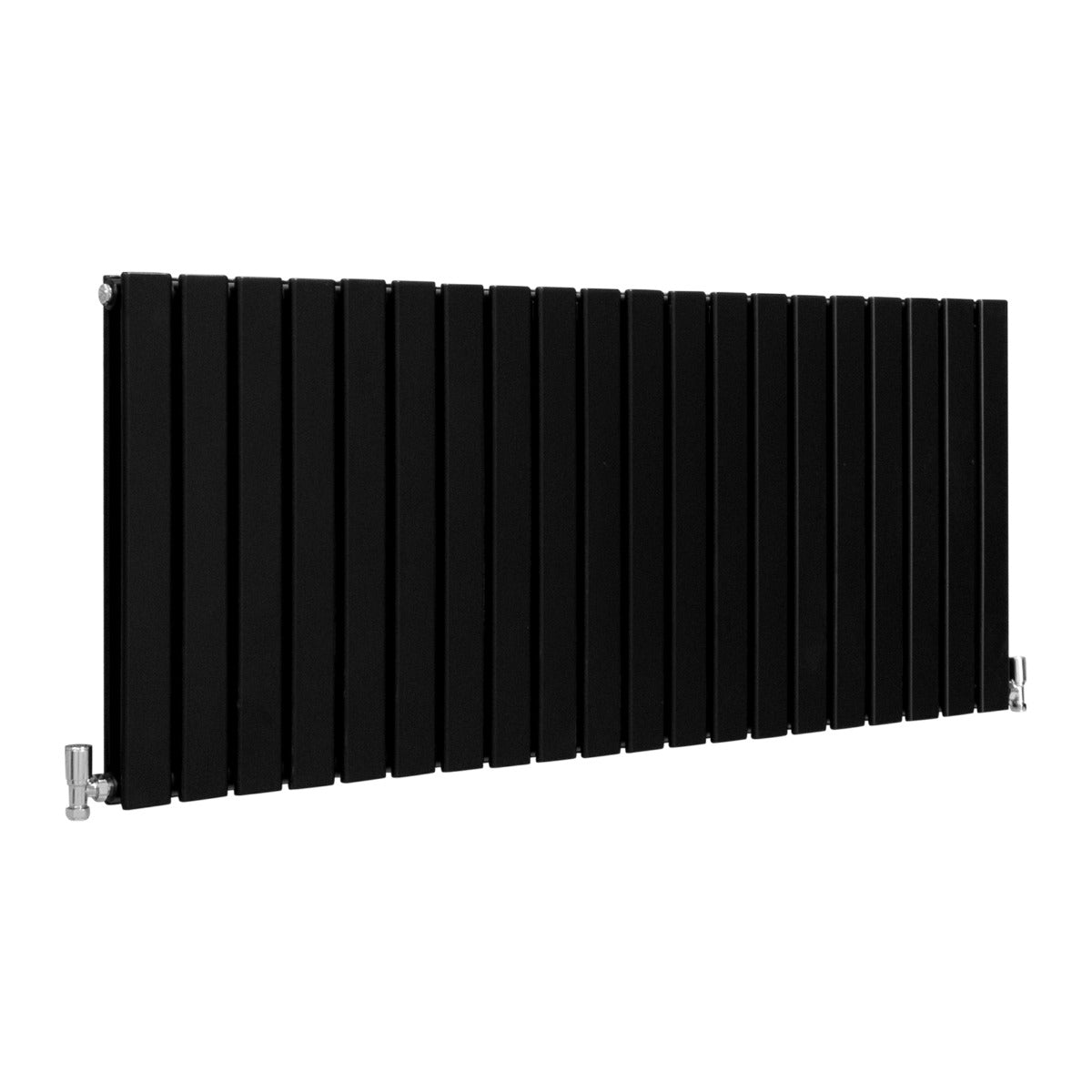 Designer Flat Panel Radiators Matt Black 600mm x 1400mm