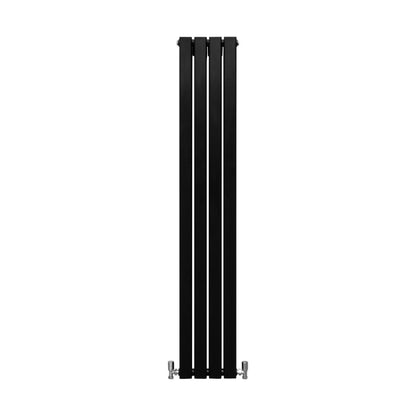 Designer Flat Panel Radiators Matt Black 1600mm x 280mm