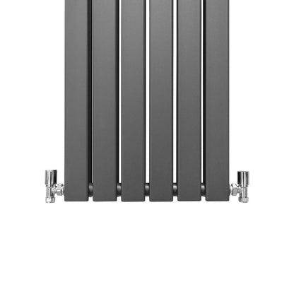 Designer Flat Panel Radiators Anthracite Grey 1600mm x 420mm