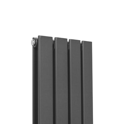 Designer Flat Panel Radiators Anthracite Grey 1800mm x 280mm