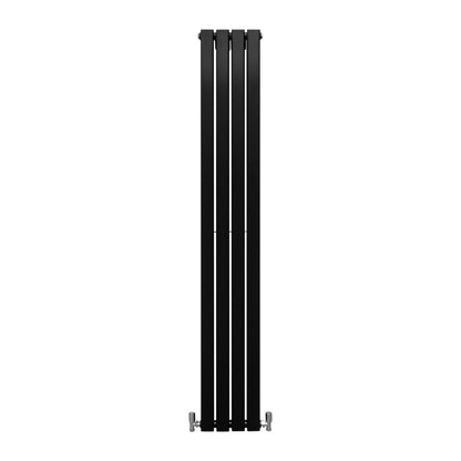 Designer Flat Panel Radiators Matt Black 1800mm x 280mm