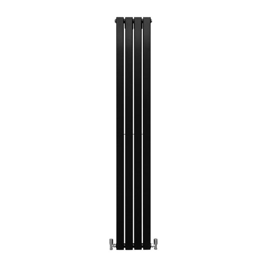 Designer Flat Panel Radiators Matt Black 1800mm x 280mm