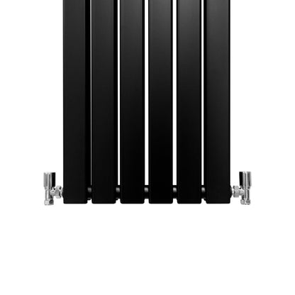 Designer Flat Panel Radiators Matt Black 1800mm x 420mm