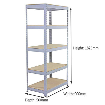 3 x Q-Rax 90 x 50 x 180cm Grey