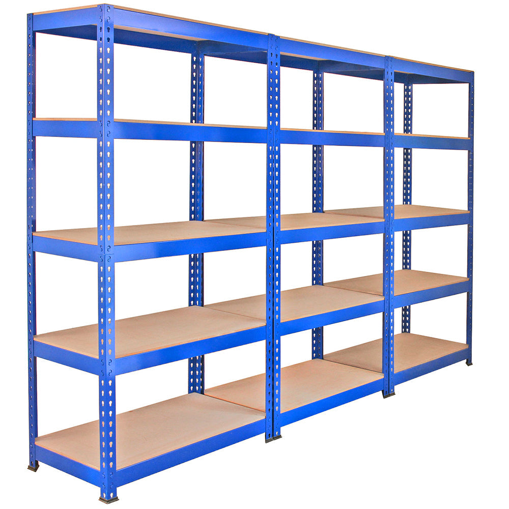 Q-Rax Blue Shelving Units - 90cm x 180cm x 50cm