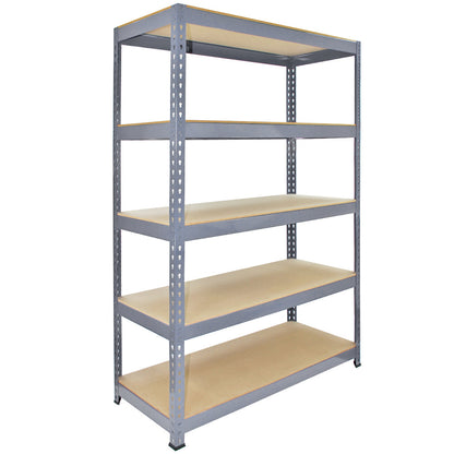 3 x Q-Rax Grey Metal Racking Units 120 x 50 x 180cm