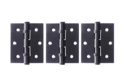 Atlantic Ball Bearing Hinges 3" x 2.5" x 2.5mm set of 3 - Matt Black - A2HB32525MB(3) - (Set of 3)