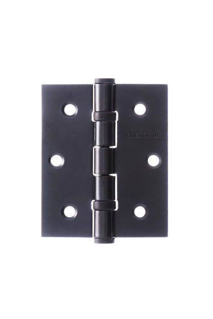 Atlantic Ball Bearing Hinges 3" x 2.5" x 2.5mm - Matt Black - A2HB32525MB - (Pair)