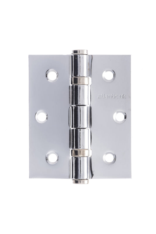 Atlantic Ball Bearing Hinges 3" x 2.5" x 2.5mm - Polished Chrome - A2HB32525PC - (Pair)