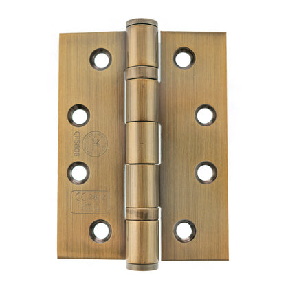 Atlantic Ball Bearing Hinges Grade 13 Fire Rated 4" x 3" x 3mm - Antique Brass - AH1433AB - (Each)