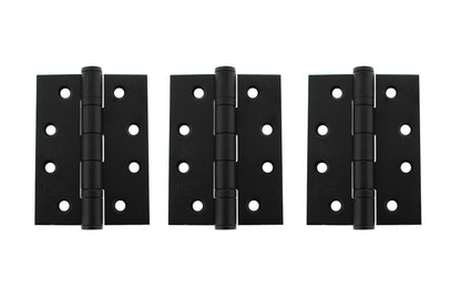 Atlantic Ball Bearing Hinges Grade 13 Fire Rated 4" x 3" x 3mm set of 3 - Matt Black - AH1433MB(3) - (Set of 3)