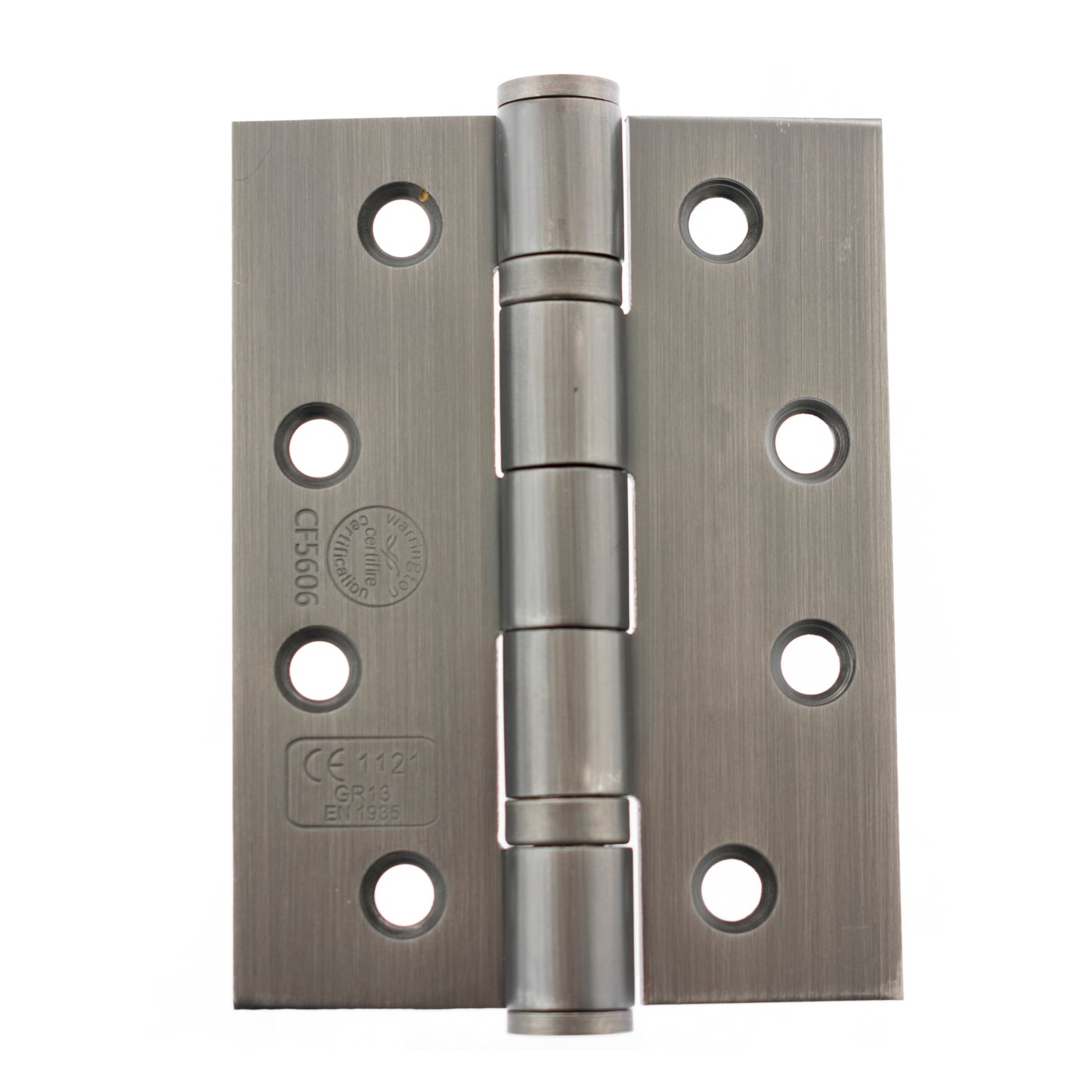 Atlantic Ball Bearing Hinges Grade 13 Fire Rated 4" x 3" x 3mm - Matt Gun Metal - AH1433MBN - (Pair)