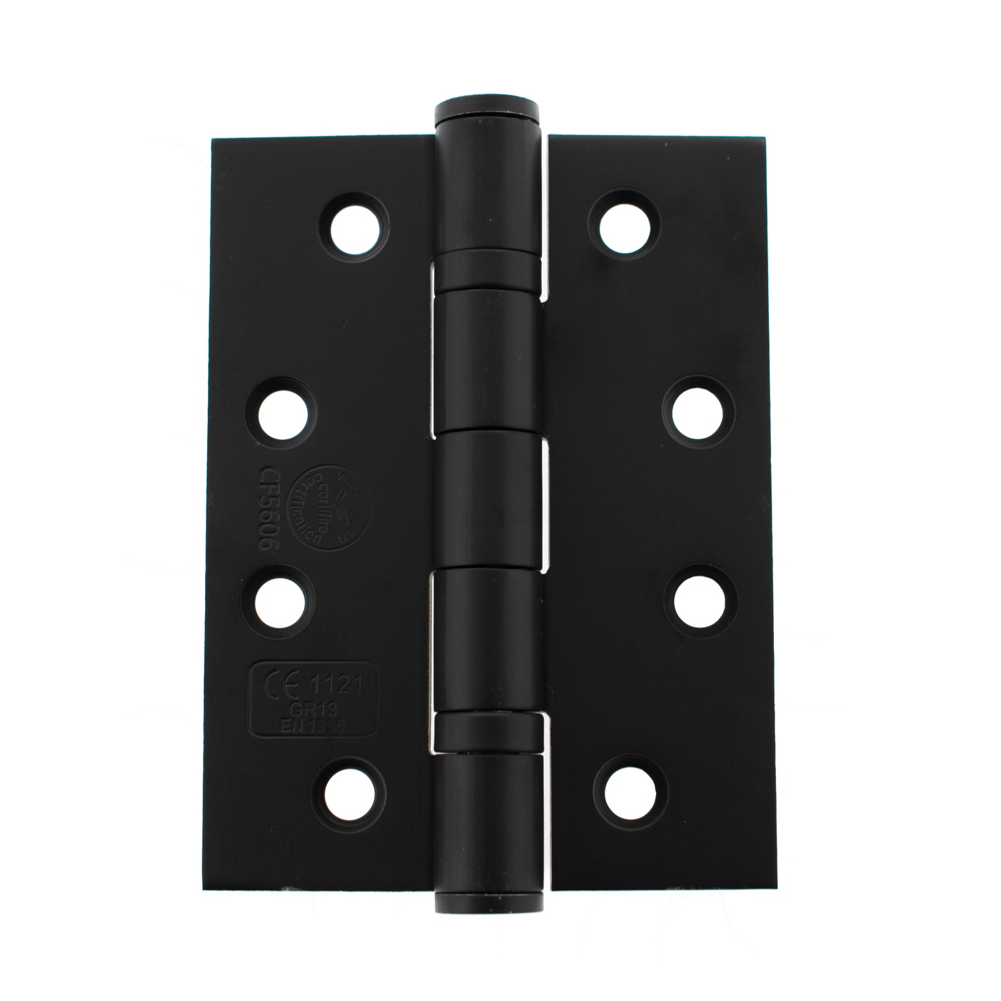 Atlantic Ball Bearing Hinges Grade 13 Fire Rated 4" x 3" x 3mm - Matt Black - AH1433MB - (Pair)