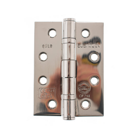 Atlantic Ball Bearing Hinges Grade 13 Fire Rated 4" x 3" x 3mm - Polished Stainless Steel - AH1433PSS - (Pair)