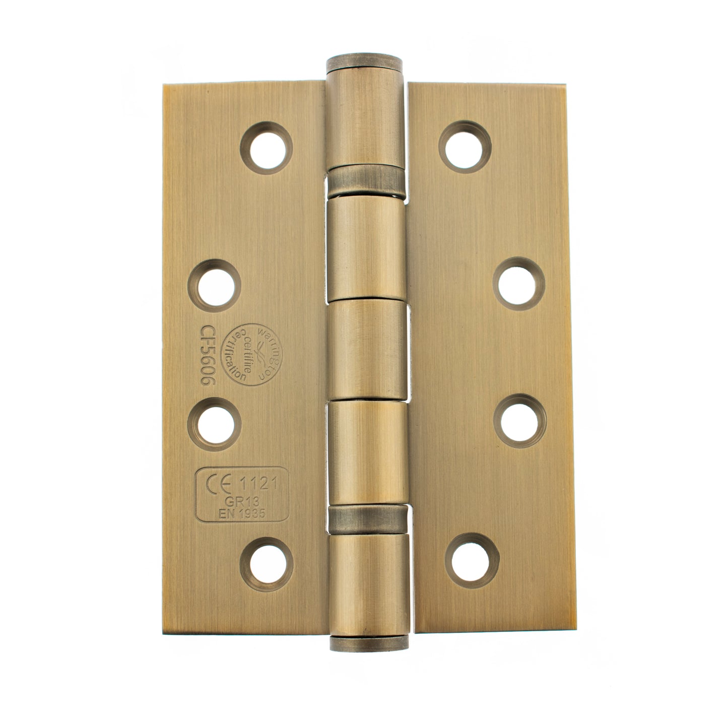 Atlantic Ball Bearing Hinges Grade 13 Fire Rated 4" x 3" x 3mm - Satin Brass - AH1433SB - (Pair)