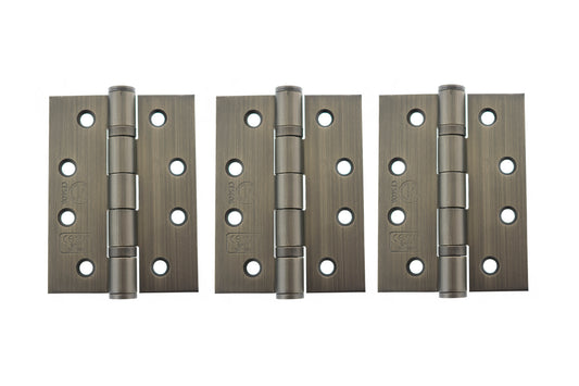 Atlantic Ball Bearing Hinges Grade 13 Fire Rated 4" x 3" x 3mm set of 3 - Urban Bronze - AH1433UB(3) - (Set of 3)