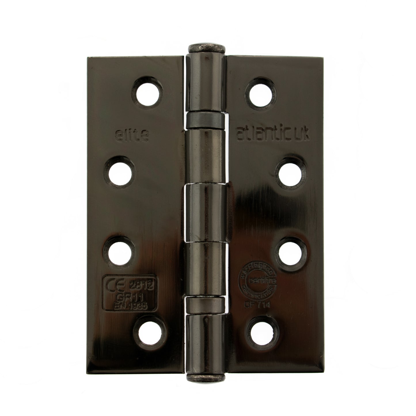 Atlantic Ball Bearing Hinges Grade 11 Fire Rated 4" x 3" x 2.5mm - Black Nickel - AHG111433BN - (Pair)