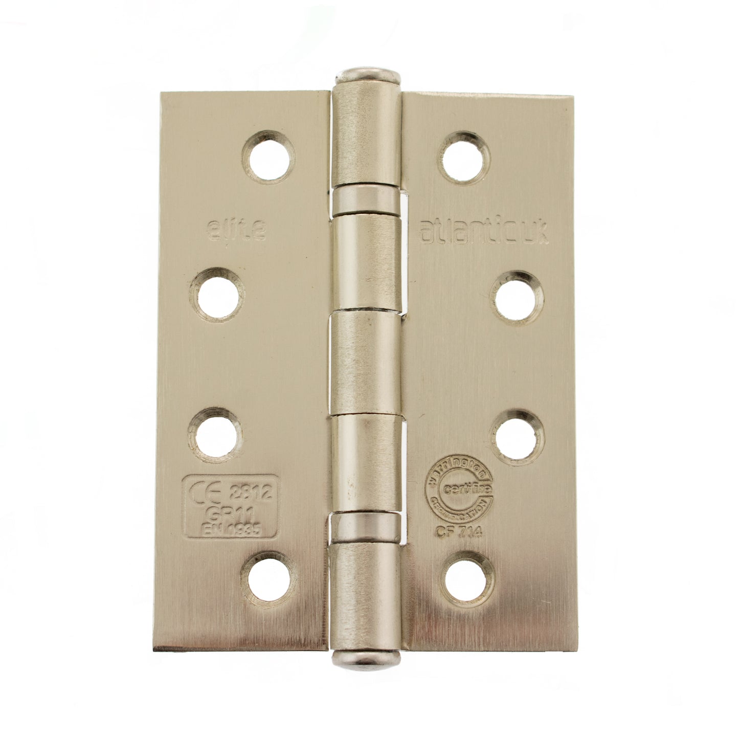 Atlantic Ball Bearing Hinges Grade 11 Fire Rated 4" x 3" x 2.5mm - Satin Nickel - AHG111433SN - (Pair)