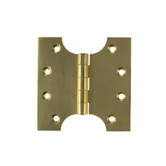 Atlantic (Solid Brass) Parliament Hinges 4" x 2" x 4mm - Polished Brass - APH424PB - (Pair)