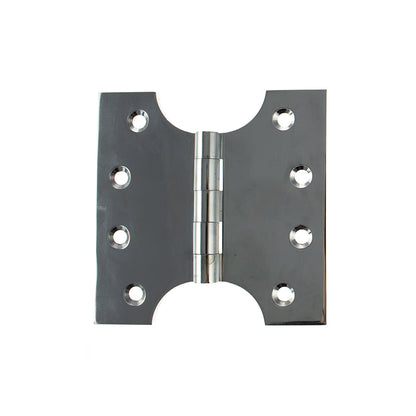 Atlantic (Solid Brass) Parliament Hinges 4" x 2" x 4mm - Polished Chrome - APH424PC - (Pair)