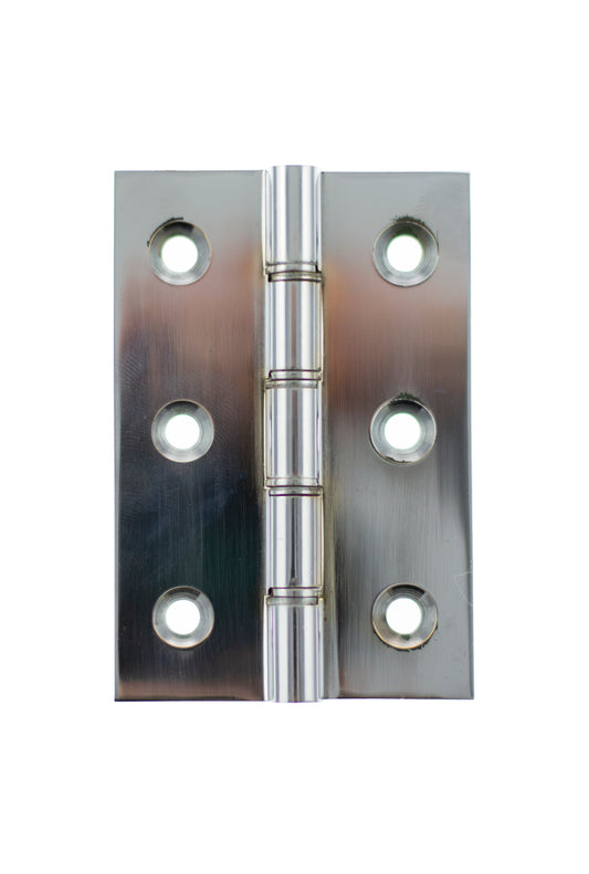 Atlantic Washered Hinges 3" x 2" x 2.2mm without Screws - Polished Chrome - AWH3222PC - (Pair)