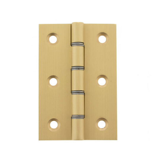 Atlantic Washered Hinges 3" x 2" x 2.2mm - Satin Brass - AWH3222SB - (Pair)