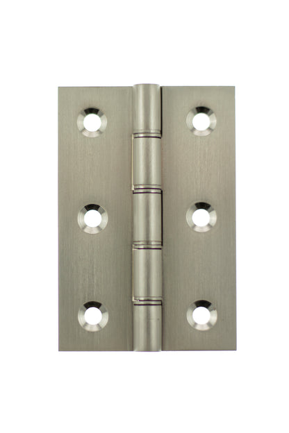 Atlantic Washered Hinges 3" x 2" x 2.2mm - Satin Nickel - AWH3222SN - (Pair)