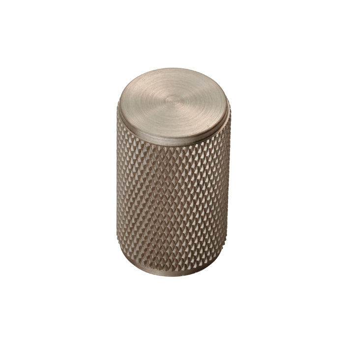 KNURLED CABINET KNOB - SATIN NICKEL -