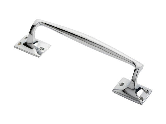 PULL HANDLE (PUB STYLE) - POLISHED CHROME - 254MM